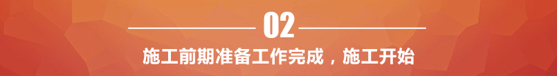 施工前期准备工作完成，施工开始