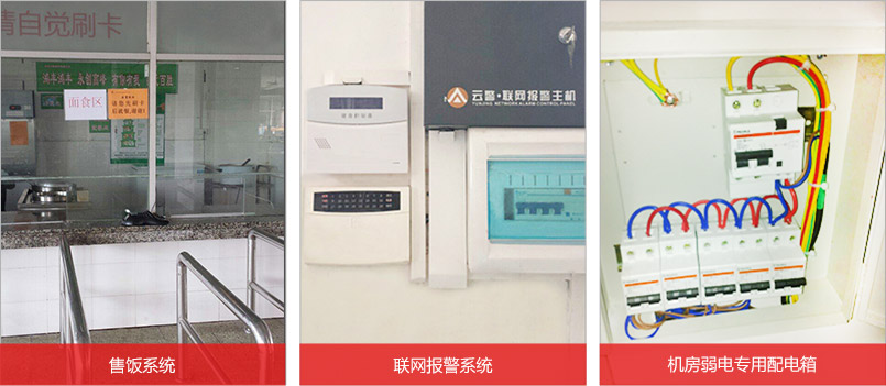 售饭系统，联网报警系统，机房弱电专用配电箱